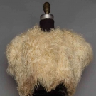 COURREGES WHITE KARAKUL FUR VEST