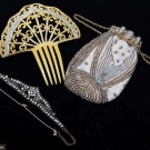 THREE DIAMANTE-SET ACCESSORIES, 1920-1930