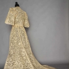HANDMADE BRUSSELS MIXED LACE GOWN, 1890s