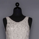 WHITE SEQUINNED EVENING GOWN, 1930s