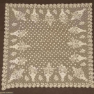 URN MOTIF HAND MADE LACE VEIL, 1830s