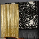 BLACK EXPORT SHAWL, CHINA &amp; YELLOW ASUITE, EGYPT