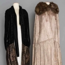 TWO LAME BROCADE OPERA CAPES, 1920s