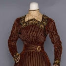 VELVET AFTERNOON DRESS, LATE 1890s