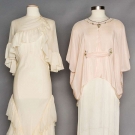 LIBERTY SILK JACKET &amp; IVORY CHIFFON GOWN, 1930s