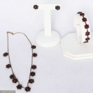 RED GARNET PARURE, MID 19TH C