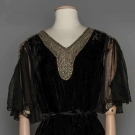 RHINESTONE TRIMMED EVENING GOWN, 1930s