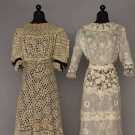 TWO LACE SUMMER DRESSES, EARLY 20TH C