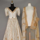 GOLD EMBROIDERED SILK ENSEMBLE, INDIA, 1980s