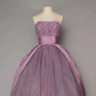 JACQUES HEIM COUTURE LAVENDER BALL GOWN, MID 1950s