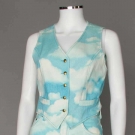 MOSCHINO PRINTED JEANS &amp; VEST SET, 1990s