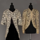 TWO HANDMADE LACE JACKETS, 1905-1910