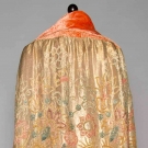 VELVET &amp; GOLD LAME EVENING CAPE, NYC, 1920-1930