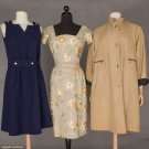 ONE FRENCH &amp; TWO AMERICAN DESIGNER GARMENTS, 1960s
