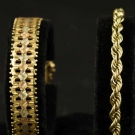 TWO 14K GOLD BRACELETS