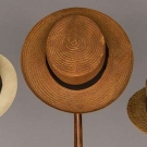 THREE MEN&#039;S STRAW HATS, 19TH C - 1930s