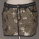 VERSACE STUDDED MINI SKIRT, EARLY 1990s