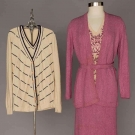 TWO KNIT DAY SETS, 1930s