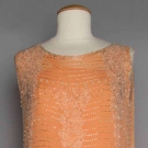 CRYSTAL BEADED APRICOT DRESS, 1920s