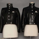 TWO COURREGES BLACK VINYL JACKETS, 1960s &amp; 1990s