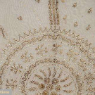 SILVER EMBROIDERED TABLECOVER, 1870-1890