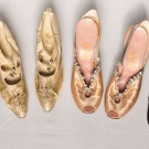 4 PAIR SHOES, 1910-1930 &amp; 1 HOOP, 1880