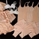 13 PIECES WOMEN'S UNDER GARMENTS, MID 20TH C