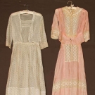 2 COTTON DAY DRESSES, 1912-1918