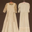 2 OFF-WHITE AFTERNOON DRESSES, c. 1910
