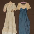 2 SILK EVENING DRESSES, 1908 &amp; 1912