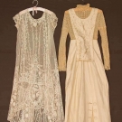 1 CREAM AFTERNOON DRESS &amp; 1 WHITE LACE PARTY DRESS