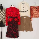 TRIGERE DAY DRESS &amp; 4 JACKETS, 1970s