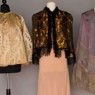 3 SILK BROCADE CAPES, 19TH C