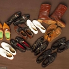 DOZEN PAIR MEN'S FOOTWEAR, 1920-1970s