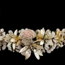 FLORAL SHELL WEDDING CORONET, 1840-1860