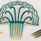 THREE JEWELED HAIRCOMBS, 1900-1920s