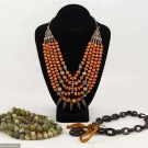 TWO BEADED NECKLACES, ASIA, EARLY 20TH C