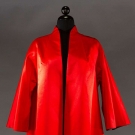 REVERSIBLE SATIN EVENING COAT, 1950s