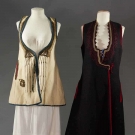 TWO BOILED WOOL REGIONAL COATS, GREECE