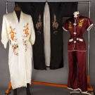 THREE DRAGON EMBROIDERED GARMENTS, CHINA, 1940-1950