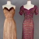 TWO LAME EVENING GOWNS, 1940-1950
