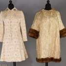 TWO BROCADE EVENING GARMENTS, 1950-1960s