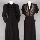 TWO NORMA KAMALI BLACK GARMENTS, 1970-1980