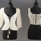 DIOR COUTURE VEST, 1960s &amp; YSL LACED BLOUSE, 1976