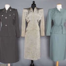 THREE GILBERT ADRIAN SKIRT SUITS, 1940s