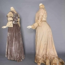 TWO GREY TEA GOWNS, c. 1905