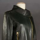 PIERRE CARDIN GREEN LEATHER JACKET, 1970s