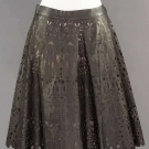 ALEXANDER McQUEEN CUT-WORK LEATHER SKIRT, 2004