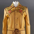MAN'S PAINTED LEATHER SUIT, 1970s