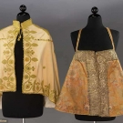 SILK BROCADE SARAFAN, RUSSIA, 19TH C